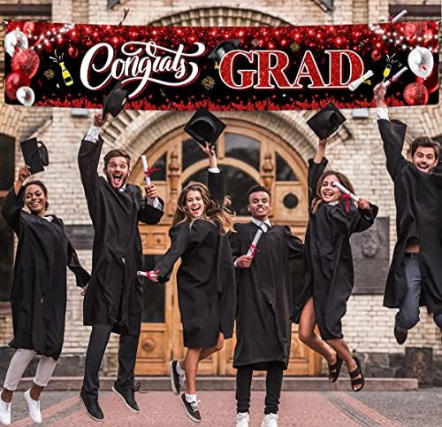 2025 Graduation Banner with Balloons and Champagne Design