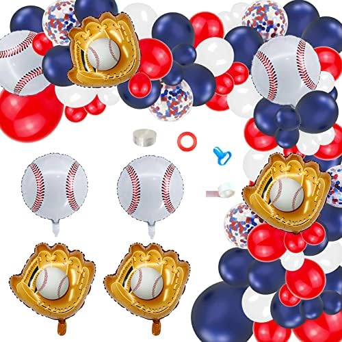 Baseball Balloon Arch Garland 146 Pcs Set