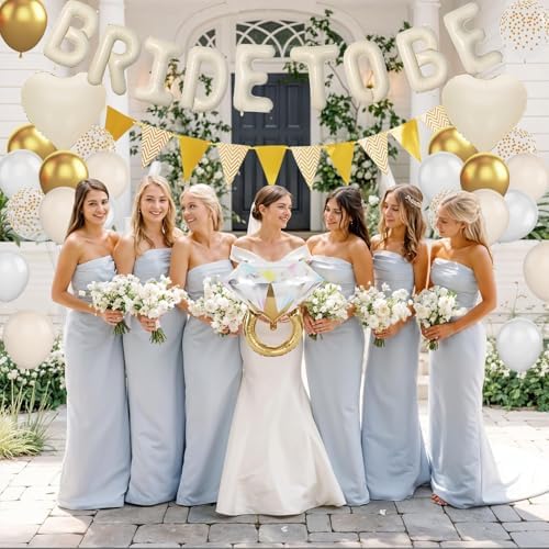 Sand White Bachelorette Party Balloons Decorations Kit