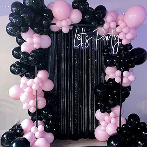 130pcs Black Balloons Set for Party Decorations