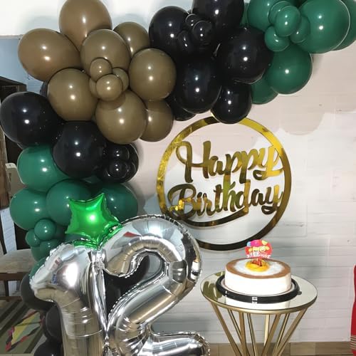 Camo Birthday Balloons Set 36pcs