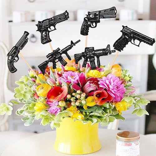 12PCS Gun Centerpiece Sticks for Party Decorations
