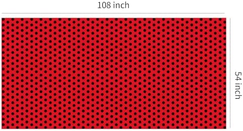 Ladybug Birthday Tablecloth Set 3-Pack 54x108 Inch