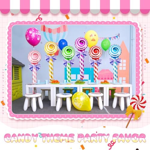 Gejoy 12 Pcs Foil Candy Balloons Party Decorations
