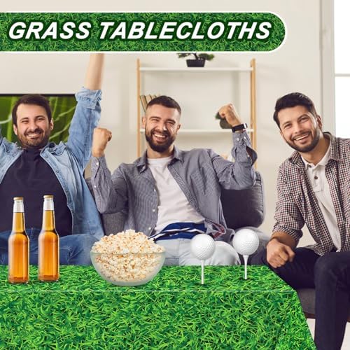 Preboun 5 Pcs Sports Themed Tablecloths for Birthday Party