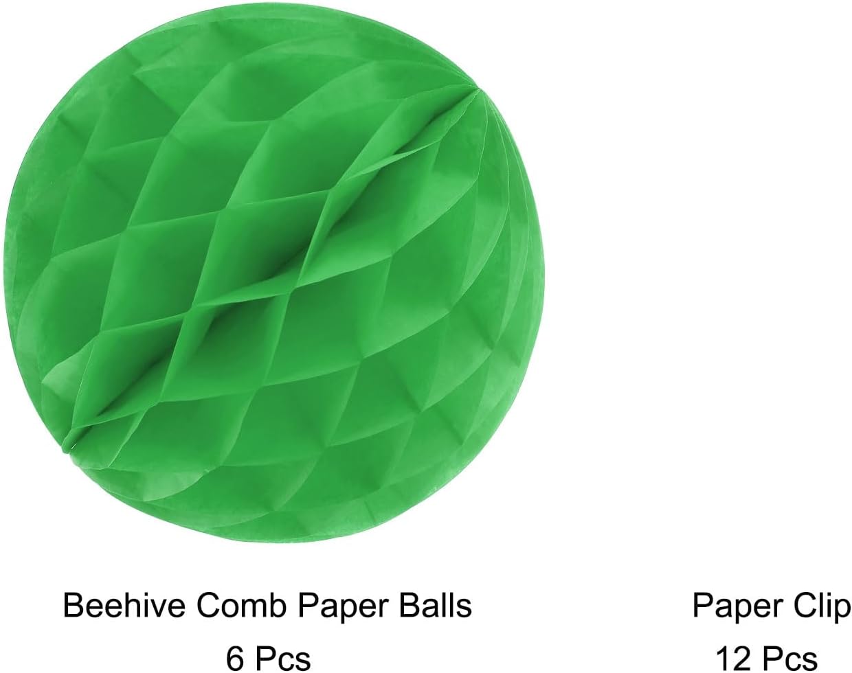 MECCANIXITY 6 Inch Green Paper Flower Balls for Decorations
