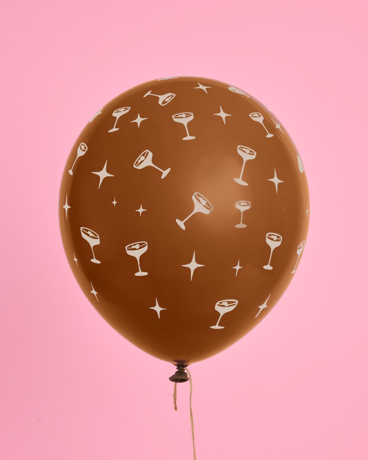 Xo Fetti Brown Espresso Martini Latex Balloons 24 pk