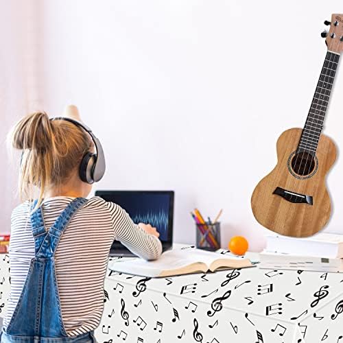 8 Pack Musical Notes Tablecloths 51x86 Inch Reusable Party Decorations