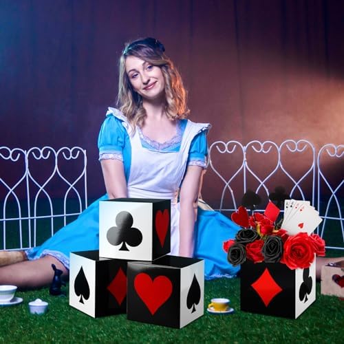 Casino Poker Favor Boxes Set 16 Pcs 6x6x6 Inch