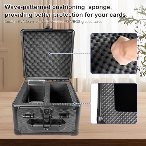 Aluminum Alloy Graded Card Storage Box with Silver Finish