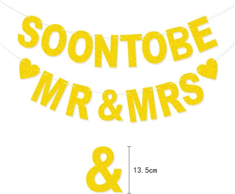 Hongkai Soon Be Mr Mrs Banner Wedding Party Decorations