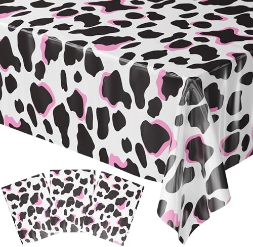Blue Orchards Cow Table Covers - Pack of 3 54x108