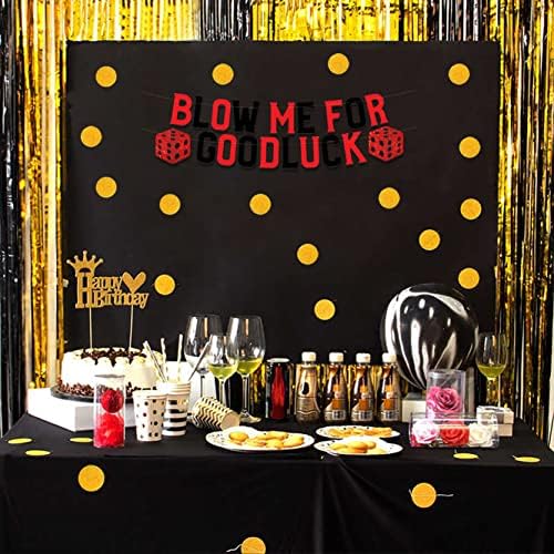 Casino Themed Glitter Banner for Parties