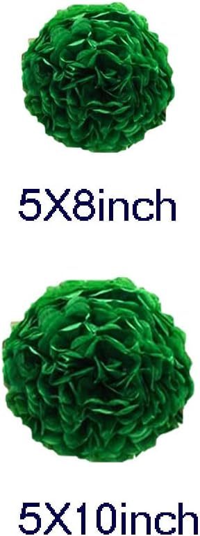 10pcs Dark Green Tissue Paper Pom Poms for Decorations