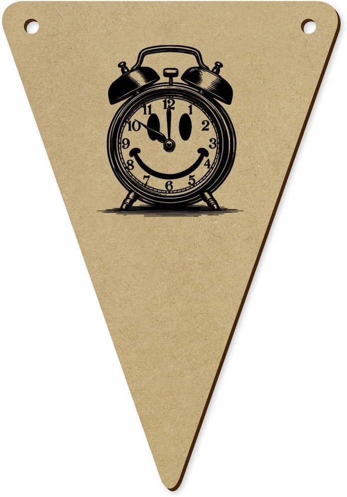 Azeeda 5 Piece Smiling Alarm Clock Bunting Flags