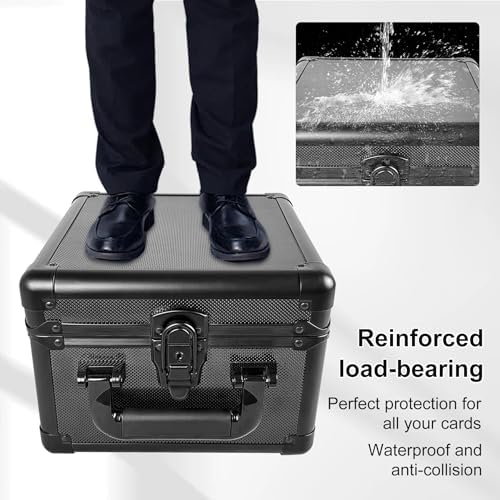 Aluminum Alloy Graded Card Storage Box with Silver Finish