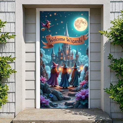 Wizard Themed Door Banner for Birthday Party Decorations