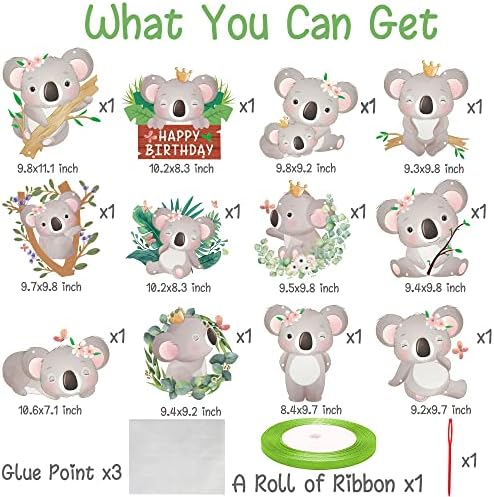 Koala Birthday Decorations Door Signs Banners Party Supplies