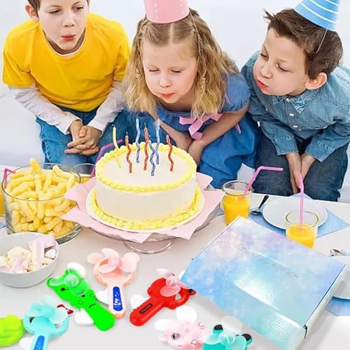 Vileafy 12 Summer Party Favors for Kids 8-12 - Handheld Fans