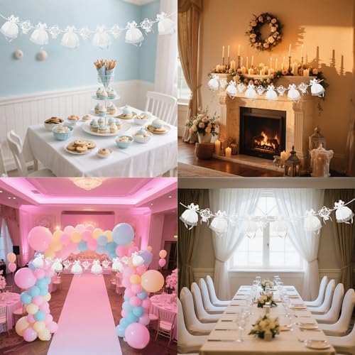 Bridal Shower Decorations with Glitter and Gauze
