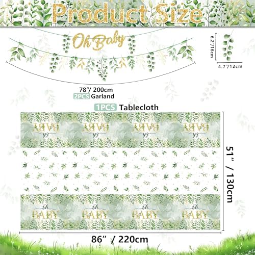 Sage Green Birthday Decorations Set