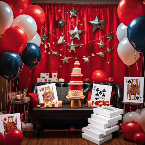 24 Pcs Casino Poker Card Centerpieces Party Decorations