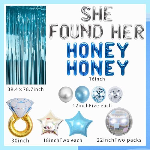 JeVenis Retro 70s Bachelorette Balloons Decorations