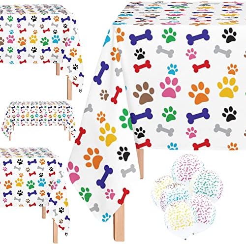Oojami Dog Birthday Tablecloth Set 4 Pack