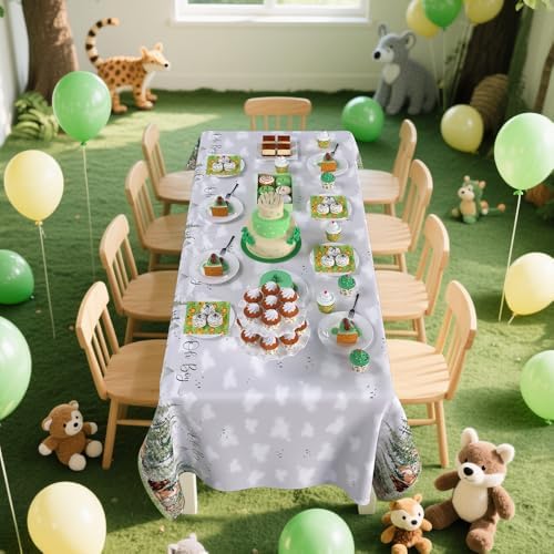 3 Pack Adventure Baby Shower Decorations Tablecloths