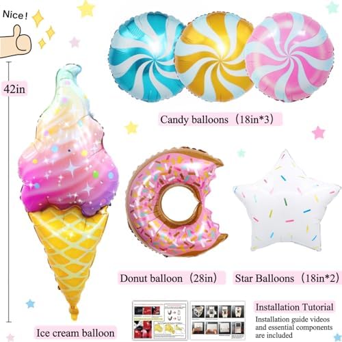 1st Birthday Decorations for Girl 128pcs Balloon Set