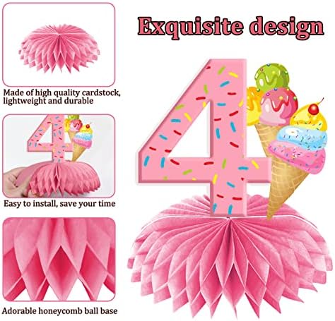 We All Scream 4 Ice Cream Birthday Centerpieces