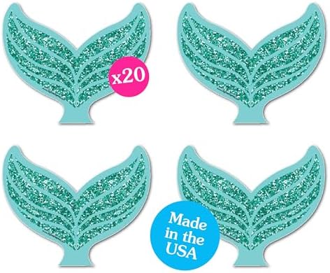 Big Dot of Happiness Mermaid Tail Decorations Set of 20