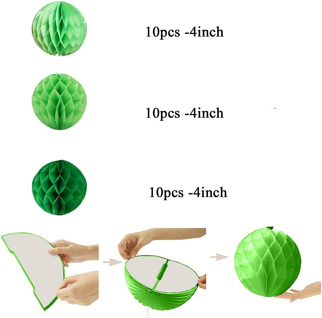 Ylys Love 30pcs 4inch Honeycomb Paper Balls Wall Decor