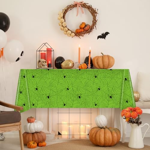TREWAVE 3 Pack Halloween Spiderweb Tablecloth