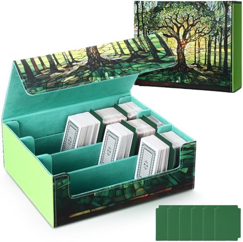 1800 PU Leather Card Storage Box with Magnetic Closure