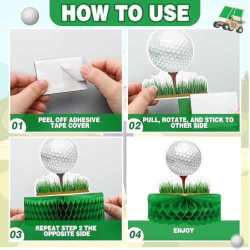 Teling 12 Piece Golf Party Centerpieces Set