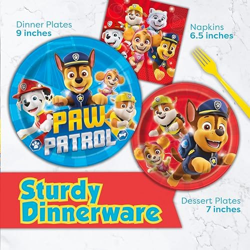 Paw Patrol Birthday Decorations for 16 Guests