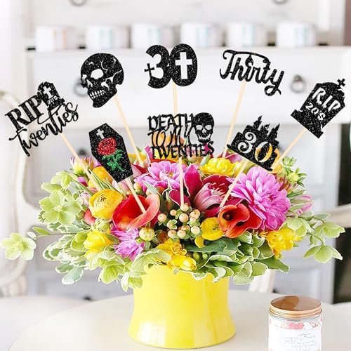 16 pcs Death to My 20s Centerpiece Sticks