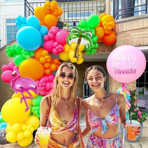 146Pcs Tropical Aloha Balloon Arch Kit