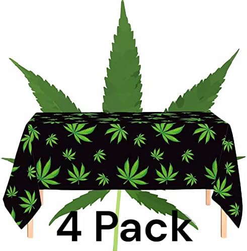 Oojami Tropical Fern Leaf Table Covers Set of 4