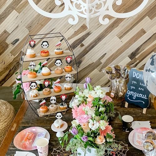 24 Pcs Halloween Horror Movie Cupcake Toppers