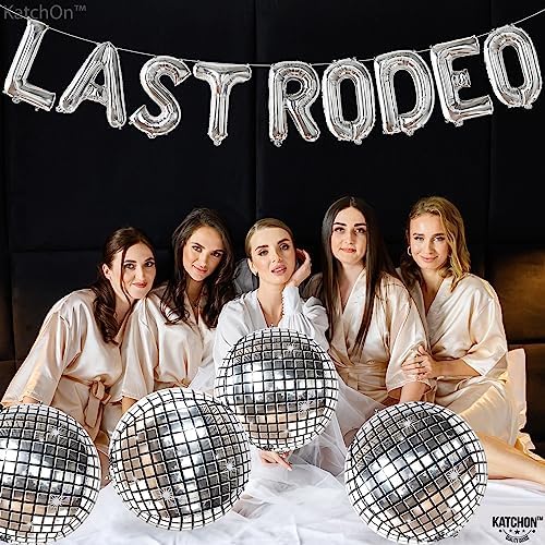 KatchOn Last Rodeo Balloons Silver 22 Inch Pack of 13