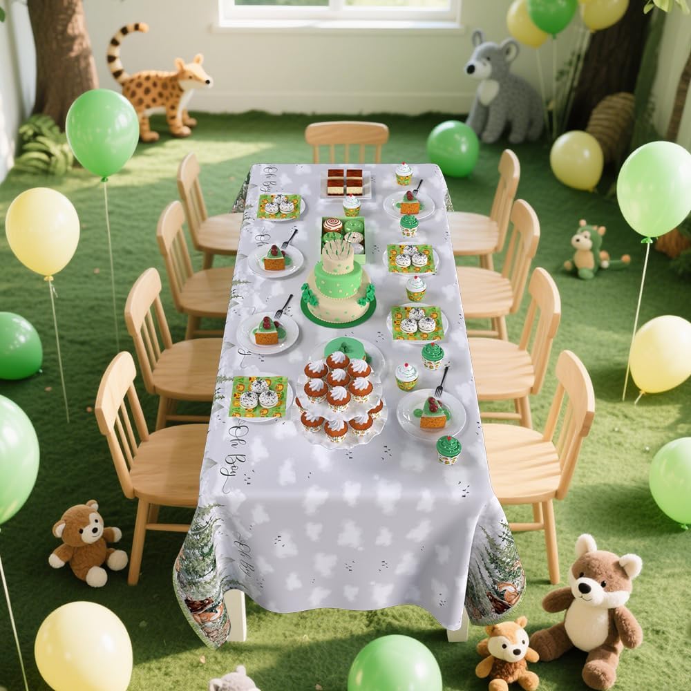 3 Pack Adventure Baby Shower Decorations Tablecloths