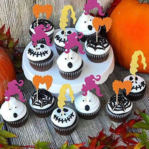 36 PCS Halloween Hocus Pocus Cupcake Toppers