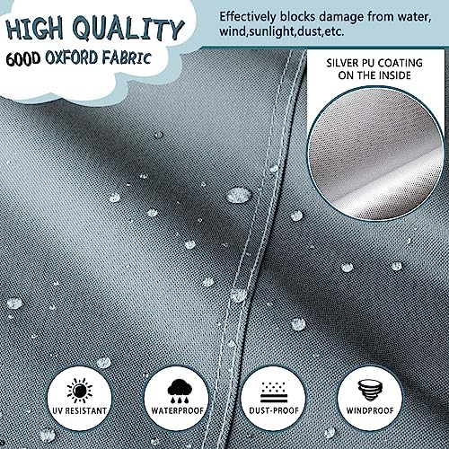 TORUTA Kids Water Table Cover 34in Round Grey