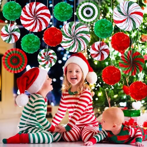 Outus 21 Pcs Christmas Candy Hanging Decorations Set