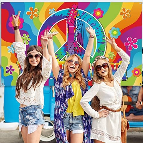 60s Hippie Party Decorations Kit