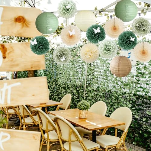 Sage Olive Green Party Decorations Kit