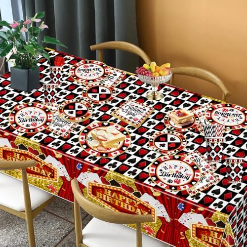 176pcs Casino Party Decorations Set for Birthday Poker Night
