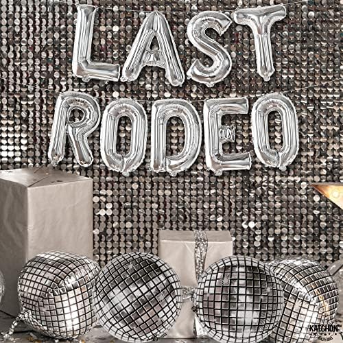 KatchOn Last Rodeo Balloons Silver 22 Inch Pack of 13